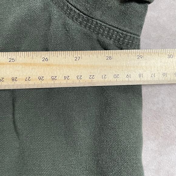 Vintage Carhartt Barn 3XL Green Blanket Lined Full Zip Chore Jacket - Picture 5 of 9